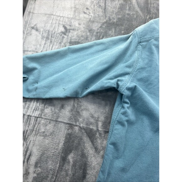 Woolrich Shirt Mens XL Heavy Cotton Green Long Sleeve Button Up Vintage - Picture 8 of 12